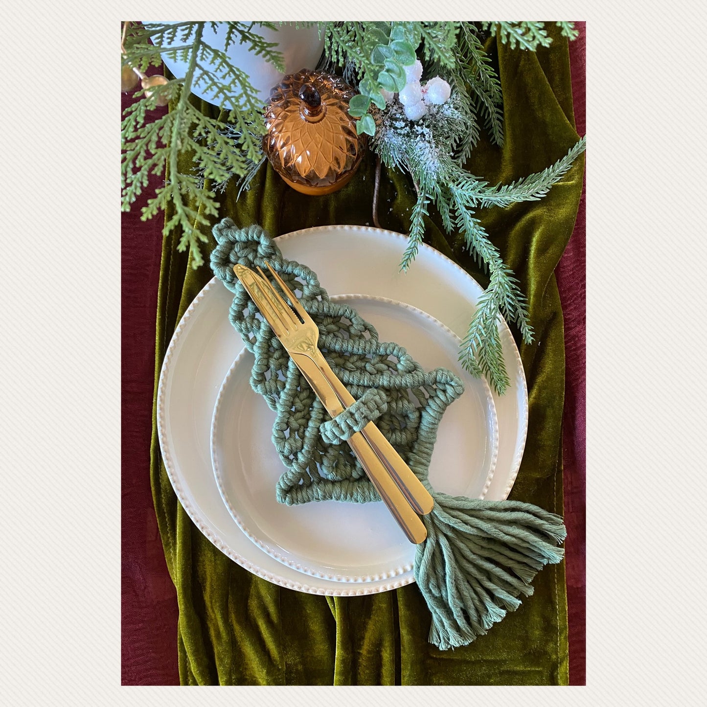 Christmas Tree Cutlery Holder Packs