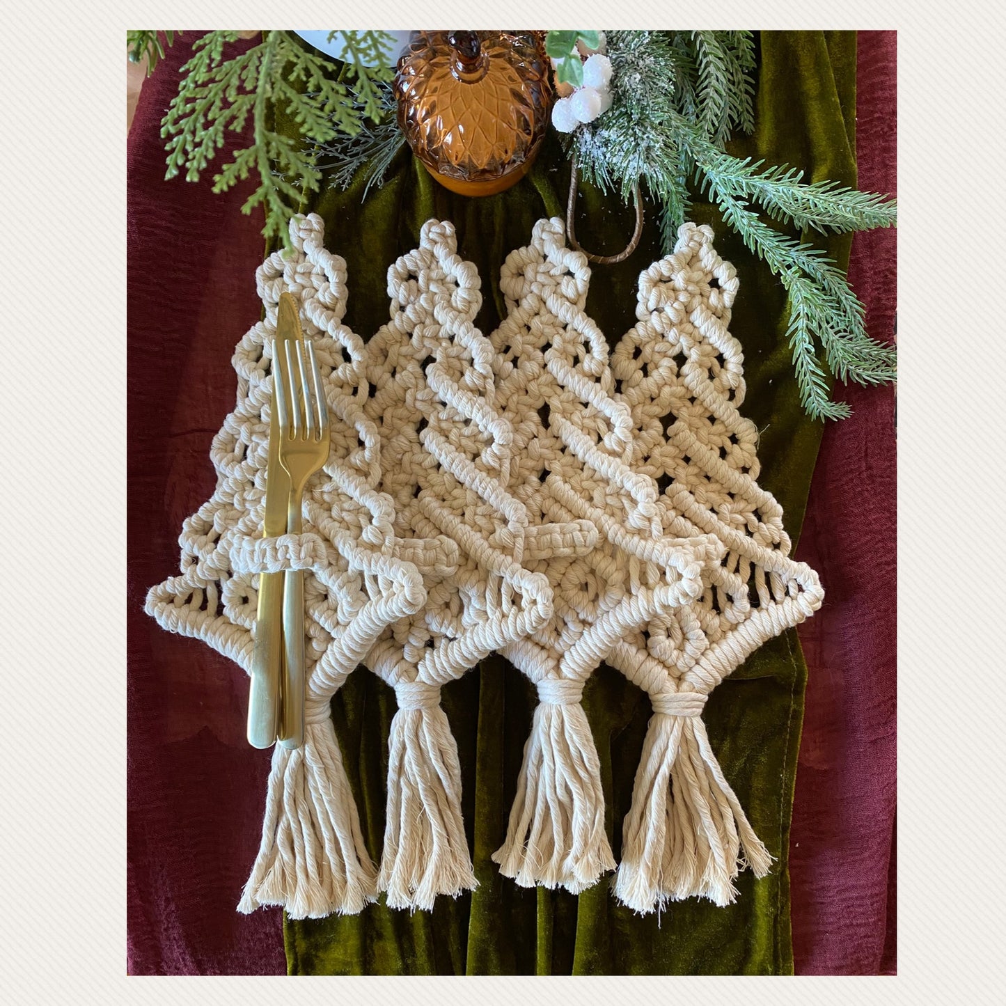 Christmas Tree Cutlery Holder Packs
