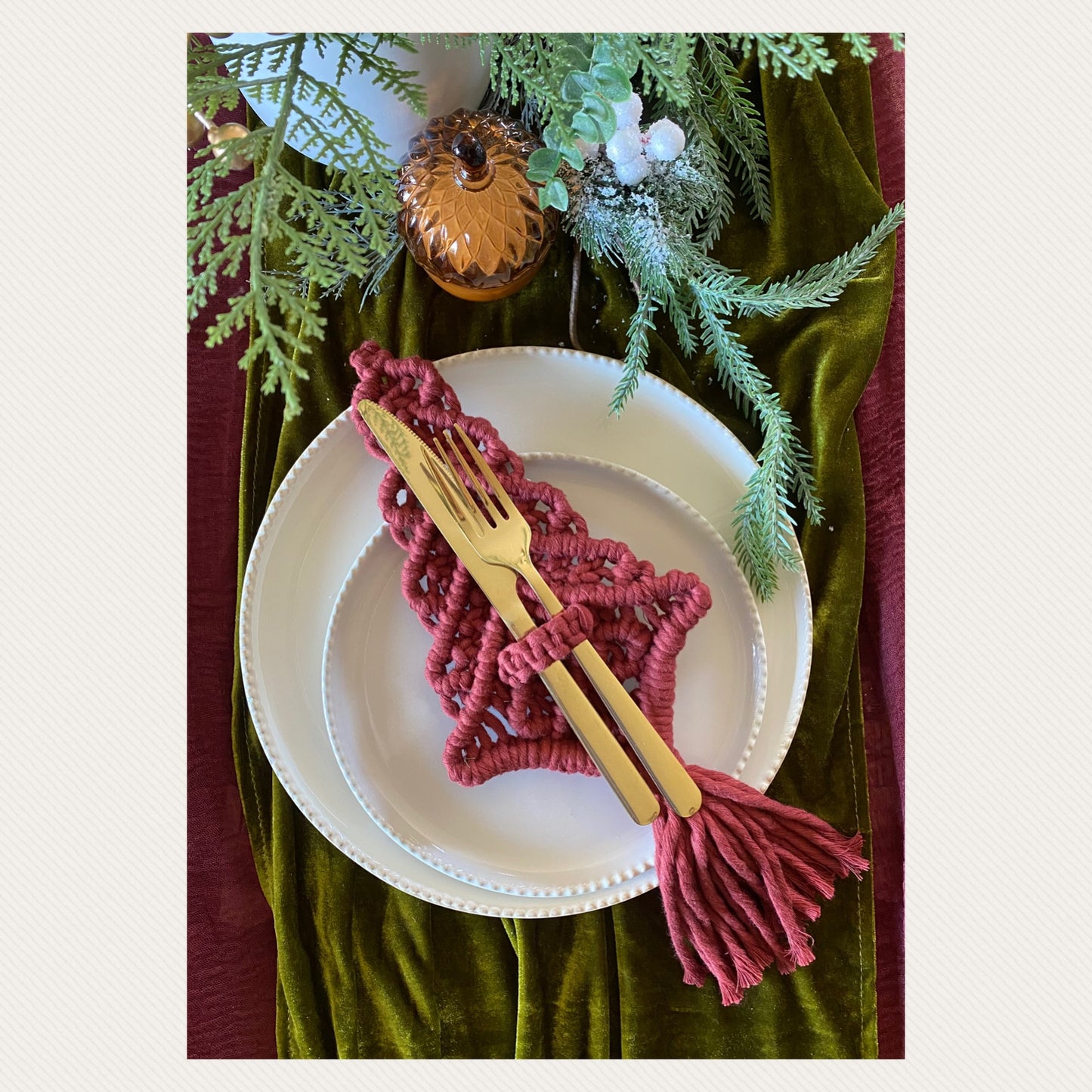 Christmas Tree Cutlery Holder Packs